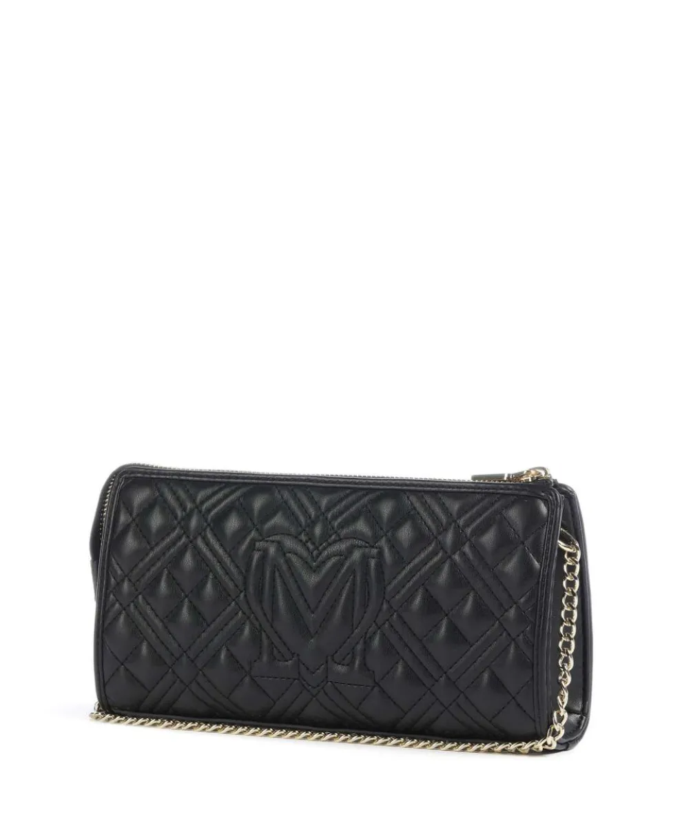 Quilted Shoulder bag imitation leather black