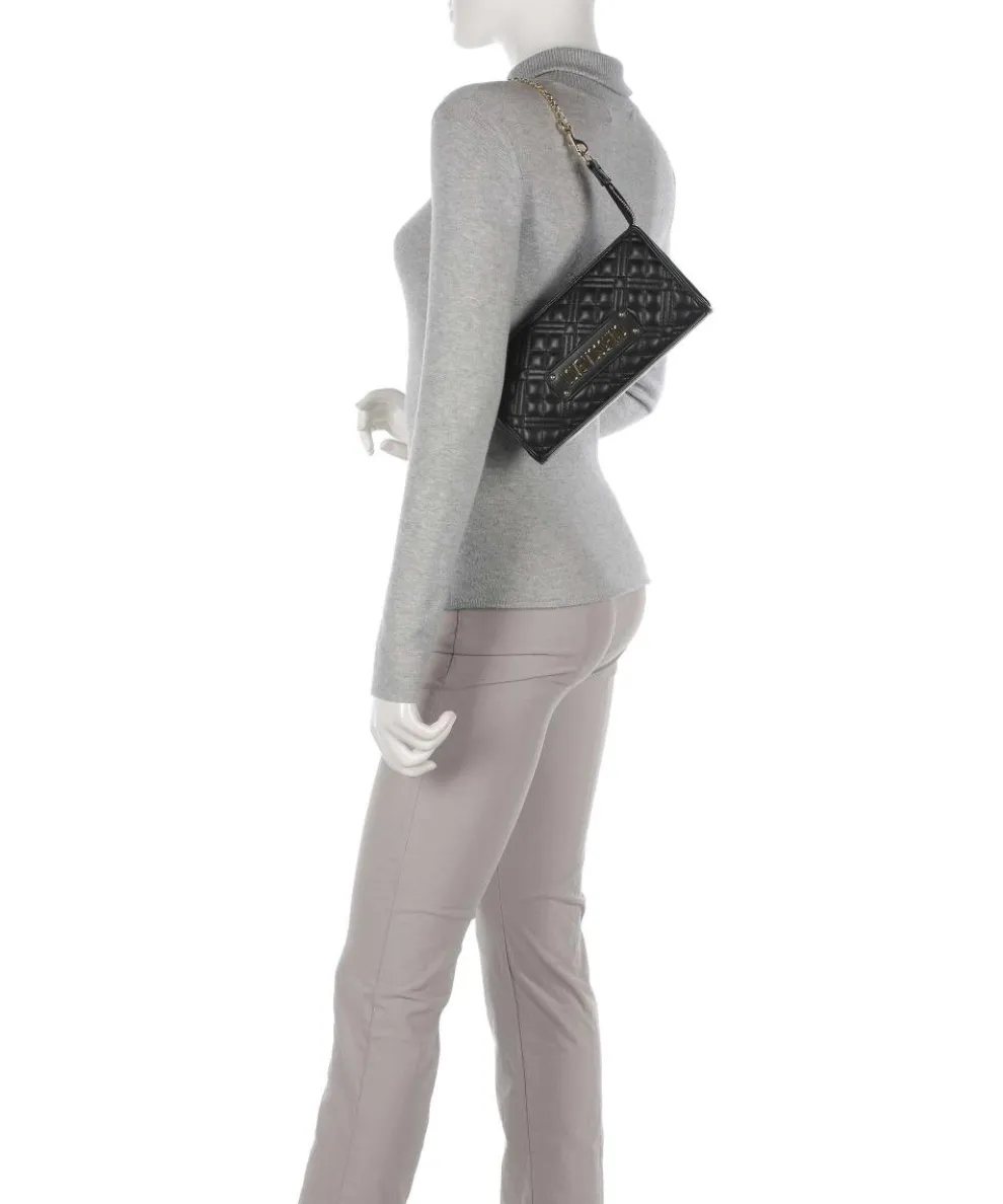 Quilted Shoulder bag imitation leather black