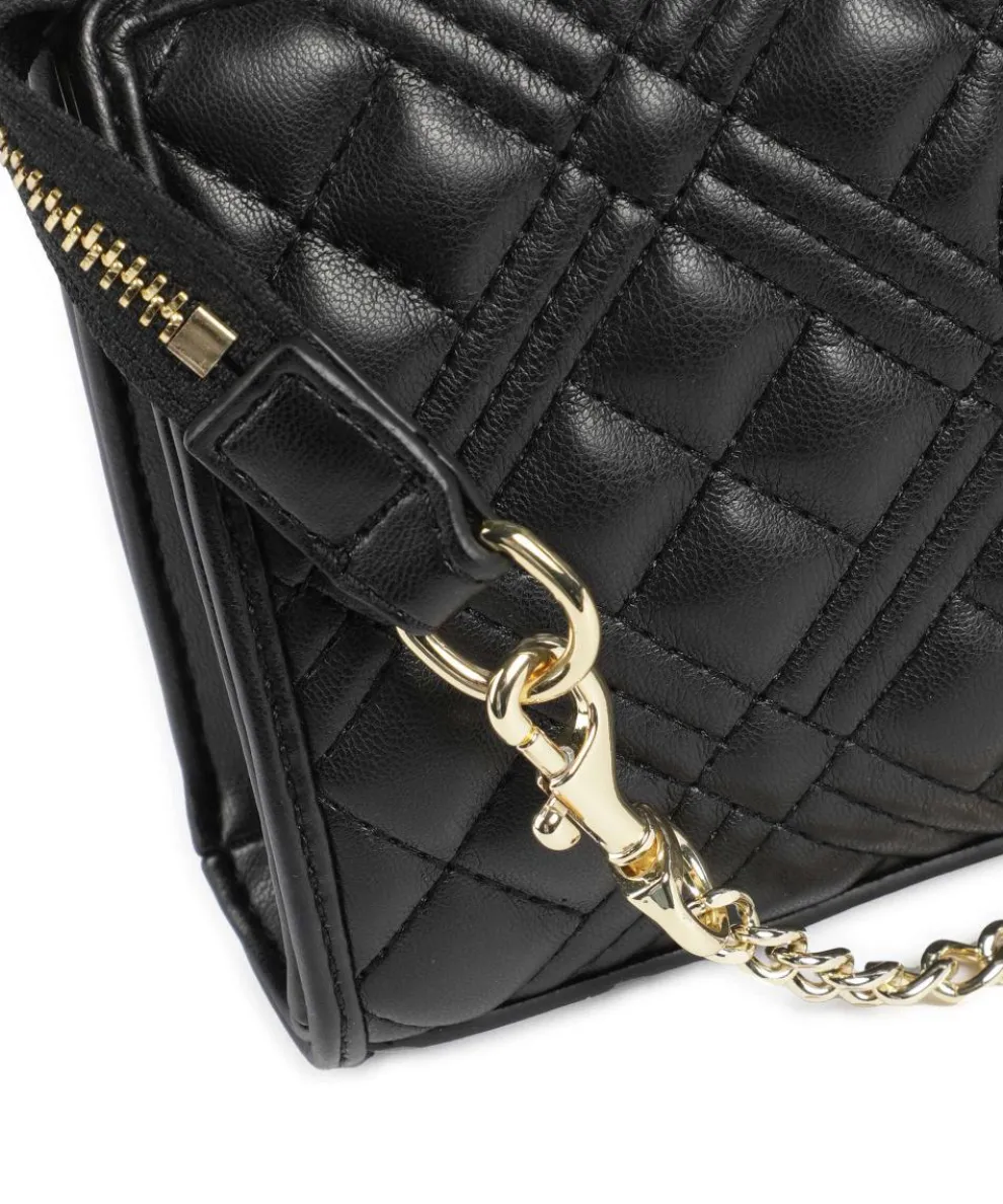 Quilted Shoulder bag imitation leather black
