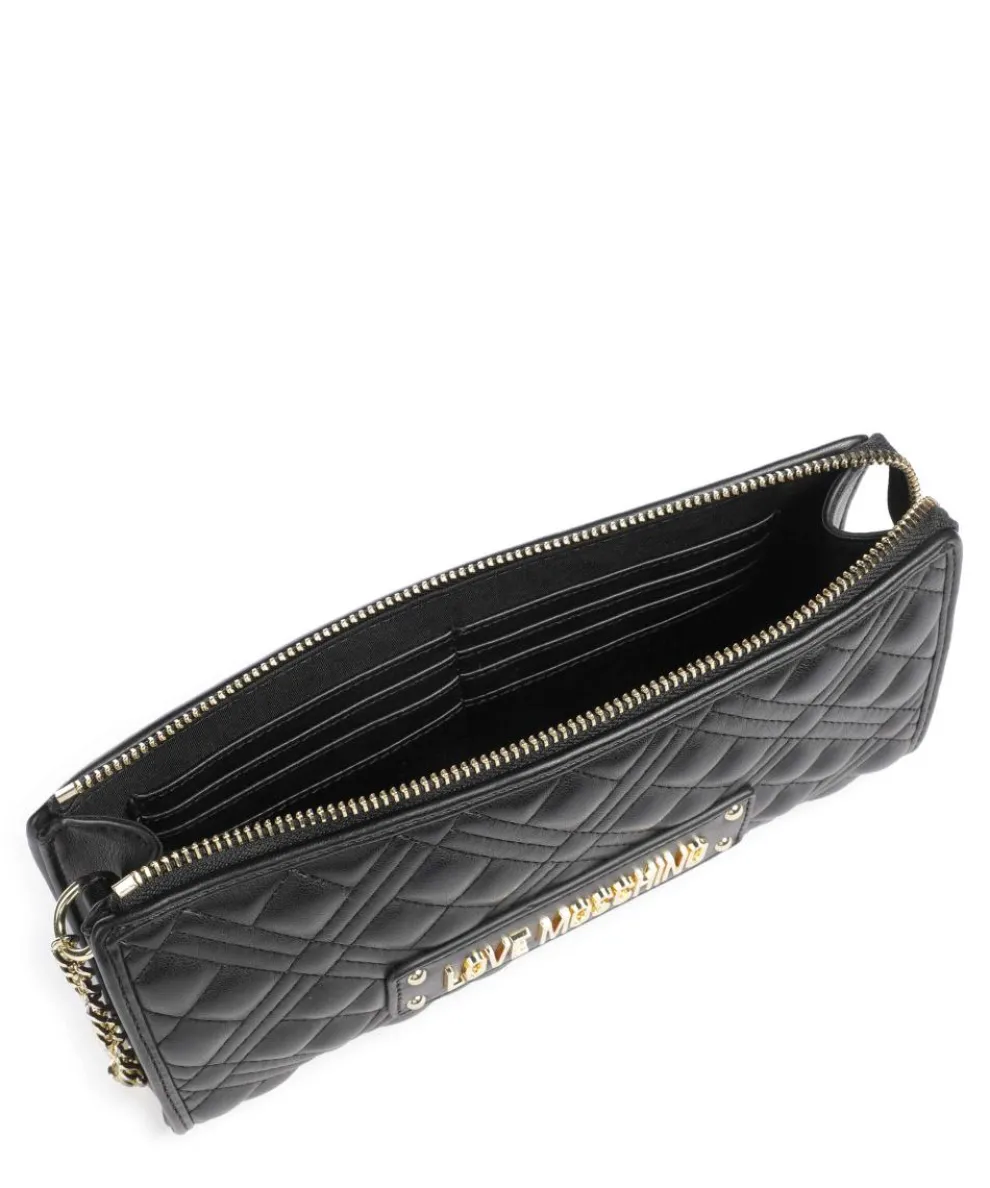 Quilted Shoulder bag imitation leather black