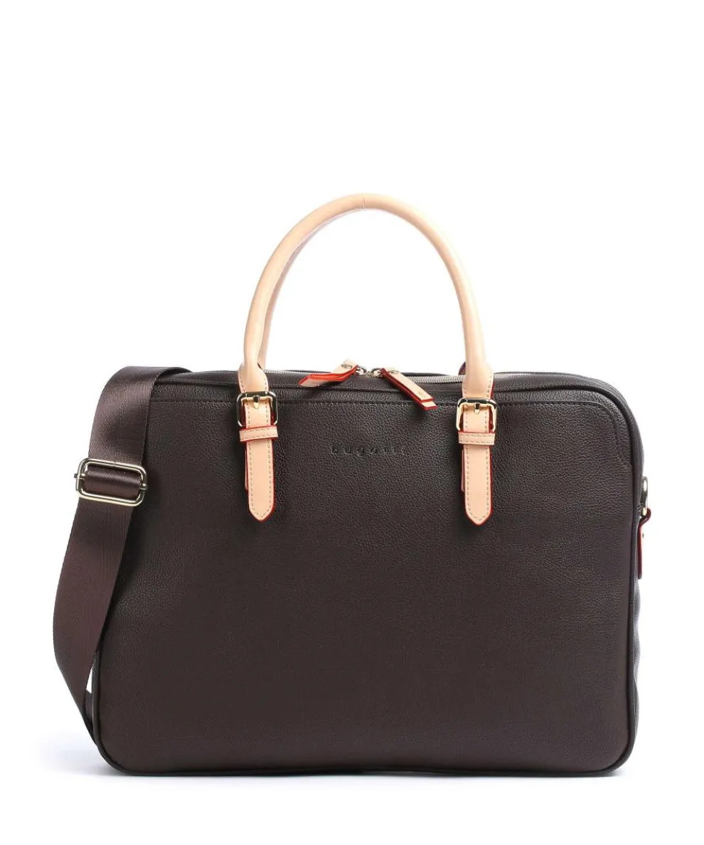 Ella Briefcase 15″ imitation leather dark brown