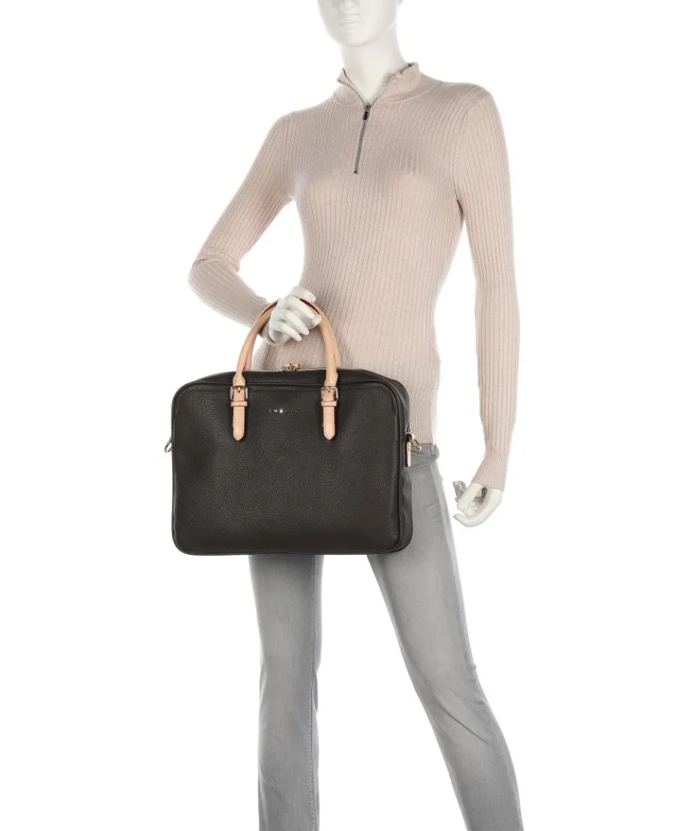 Ella Briefcase 15″ imitation leather dark brown