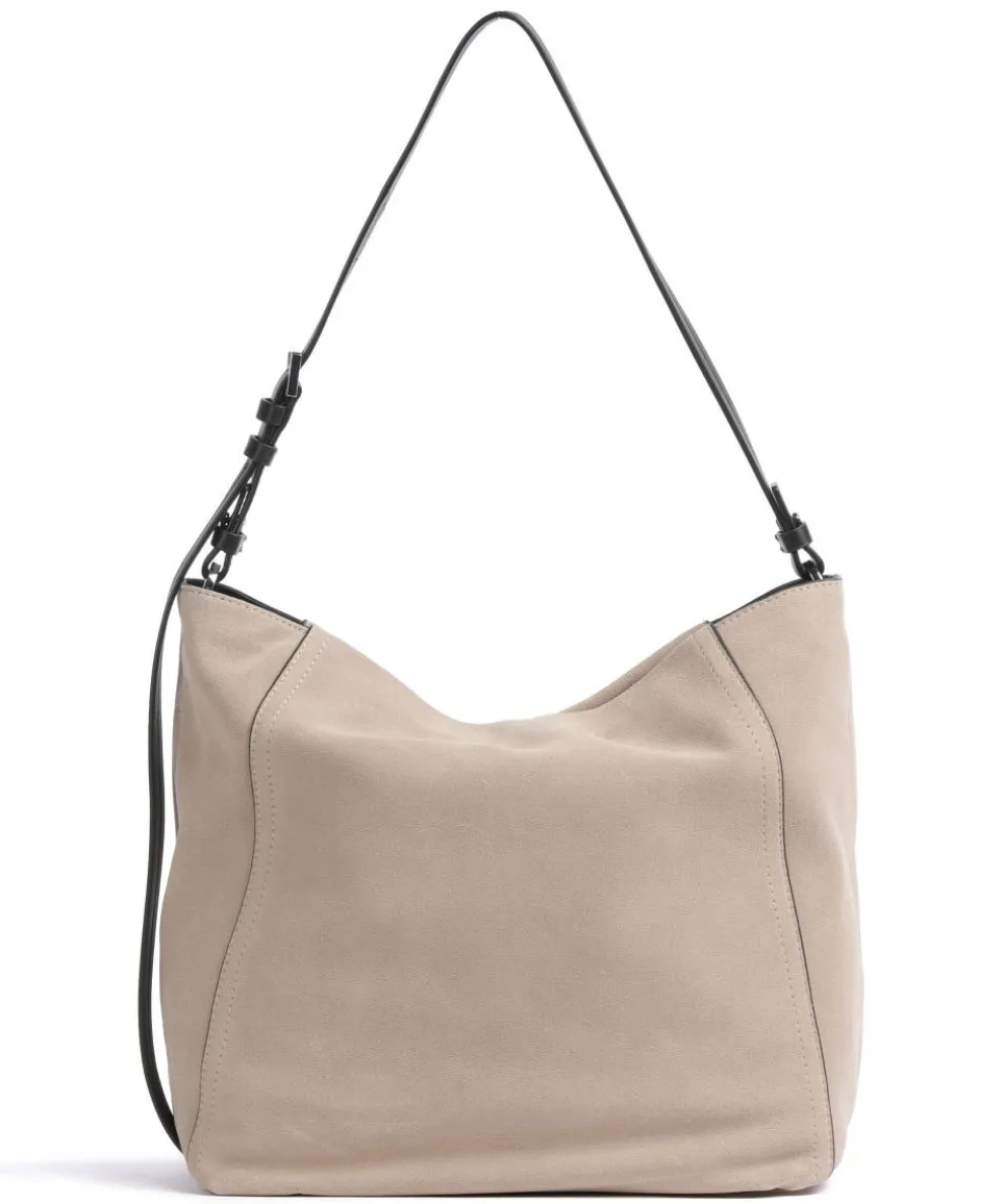 Chudy Suede M Hobo bag brushed leather beige