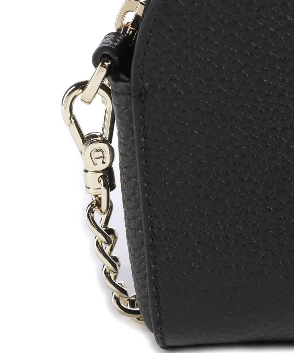 Fashion Phone bag grained cow leather black