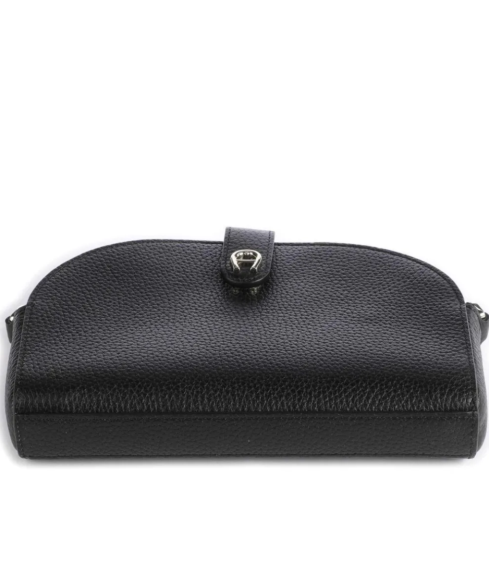 Fashion Phone bag grained cow leather black