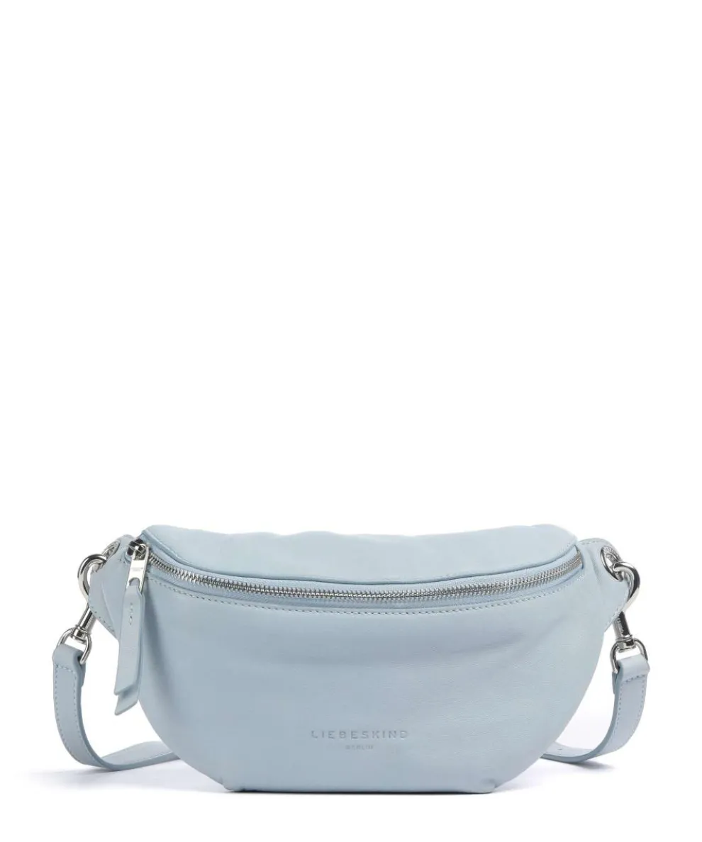 Tavia Sheep Natural M Fanny pack sheepskin leather light blue