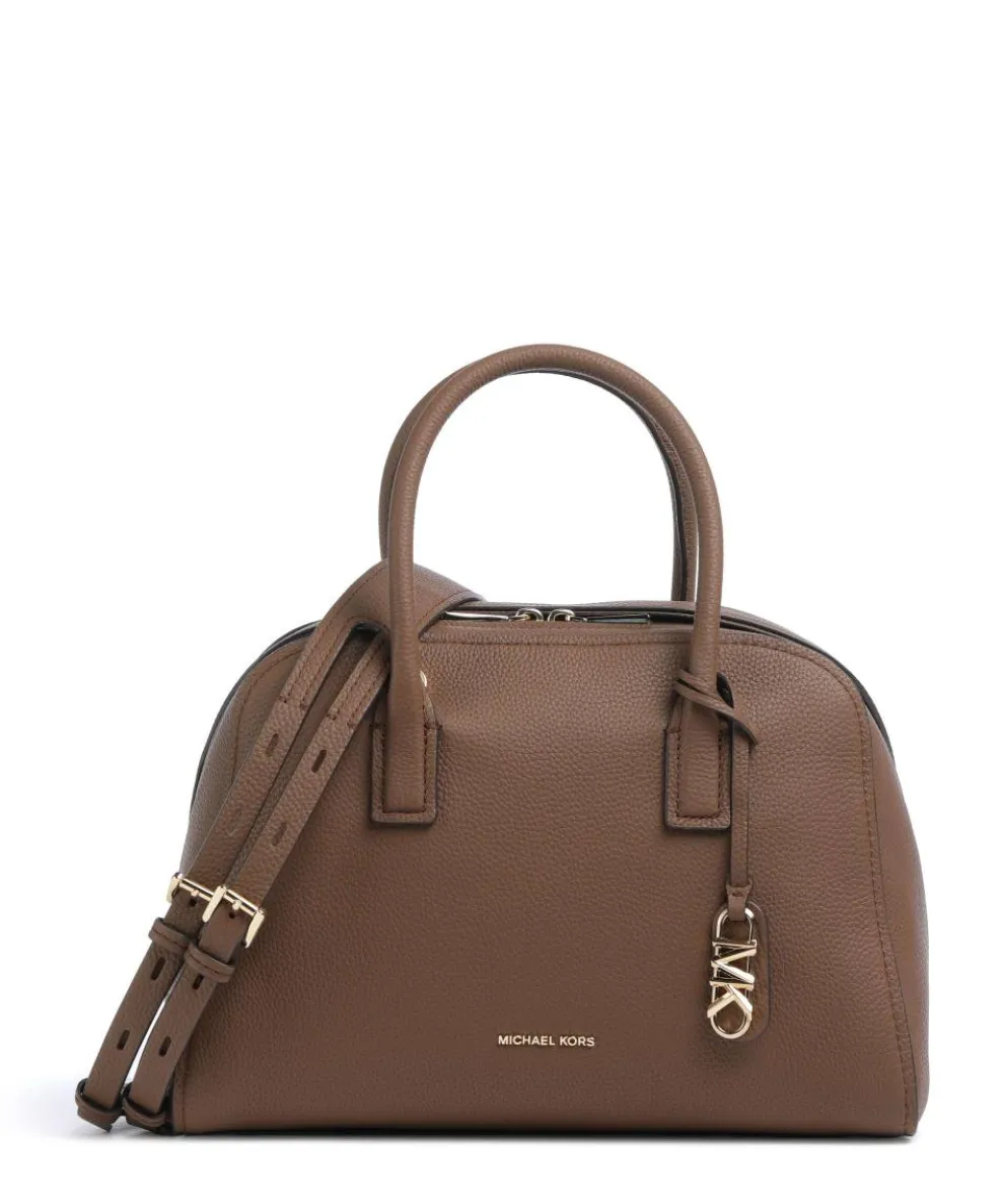 Ashton Medium Handbag grained cow leather dark brown