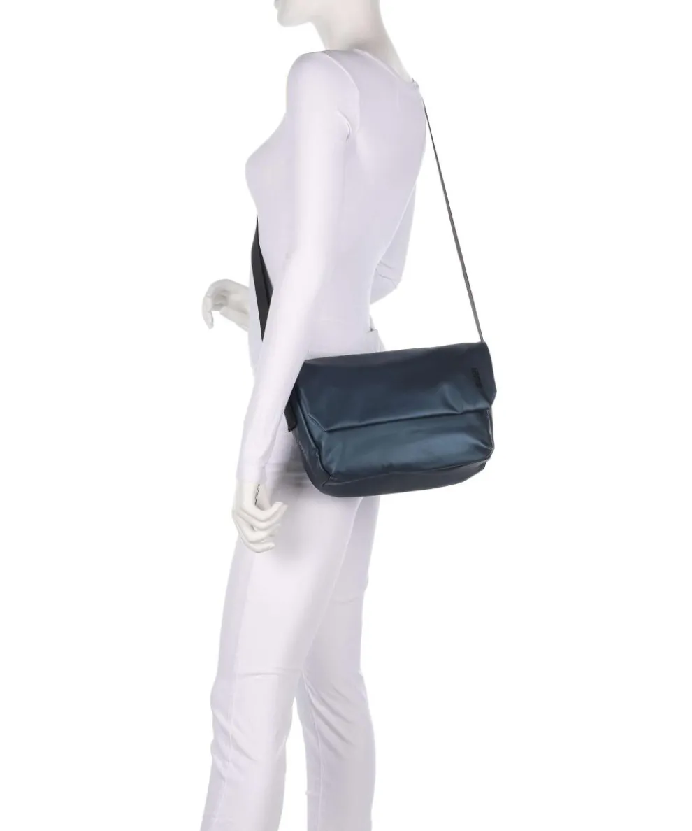 Cargo Messenger bag imitation leather dark blue