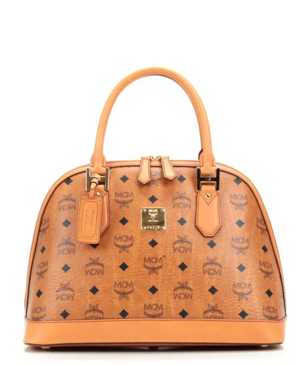 Heritage M Handbag leather cognac
