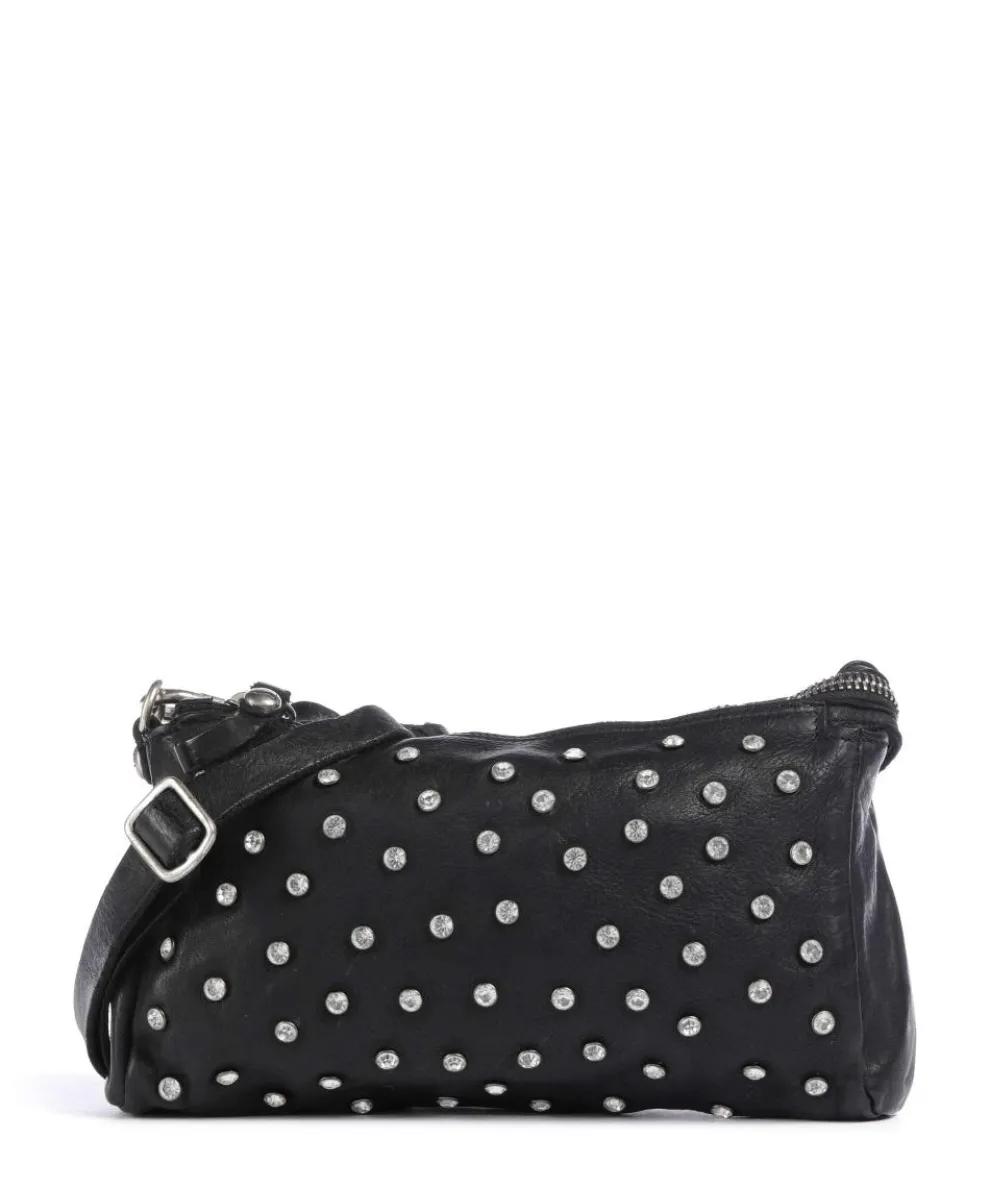 Crossbody bag cow leather black