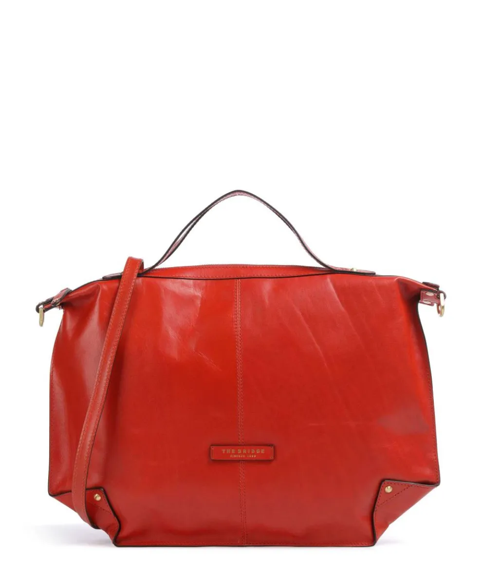 Unica Handbag fine grain cow leather red