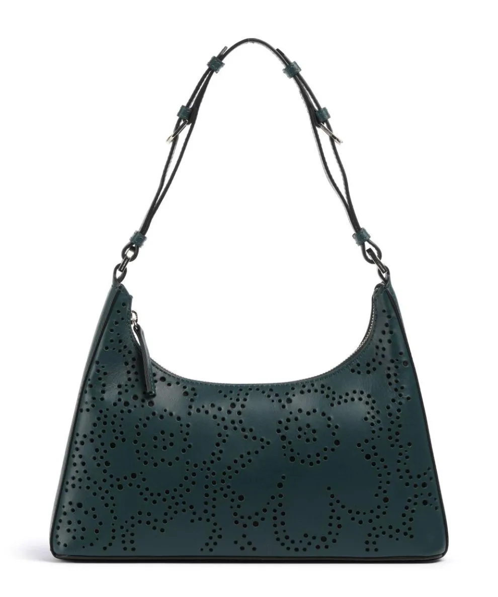 Unikko Imprint Shoulder bag leather dark green