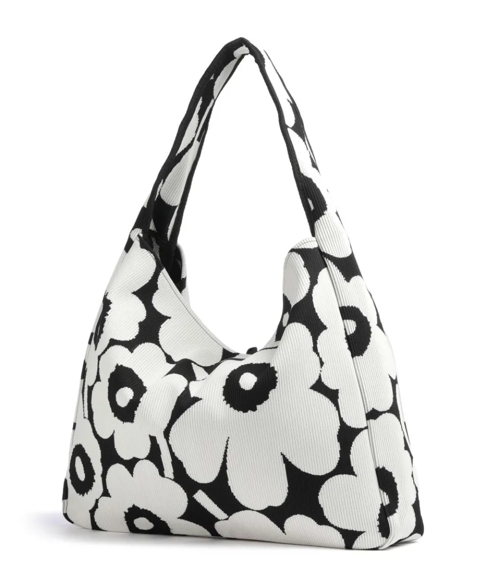 Unikko Knitted Hobo bag cotton black/white
