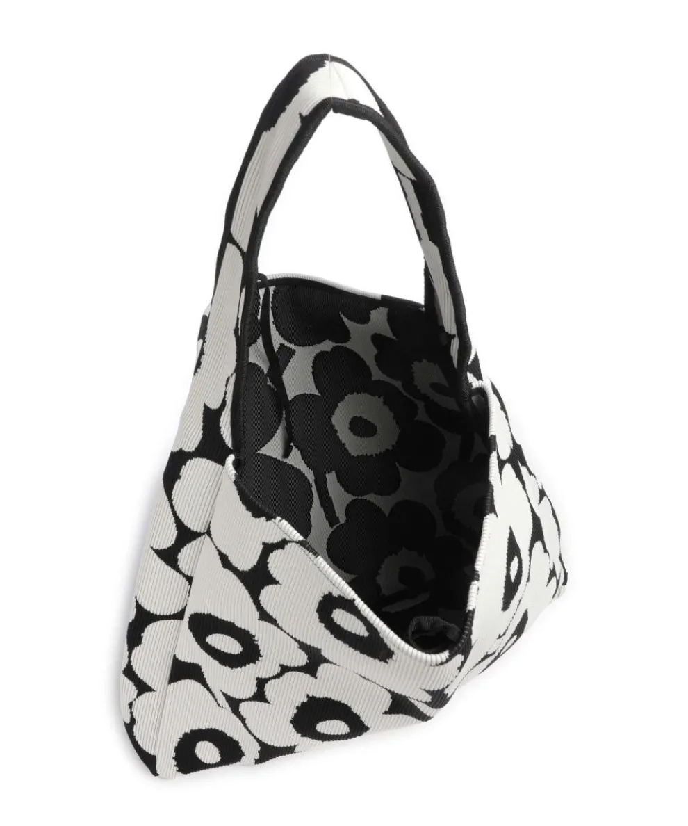Unikko Knitted Hobo bag cotton black/white