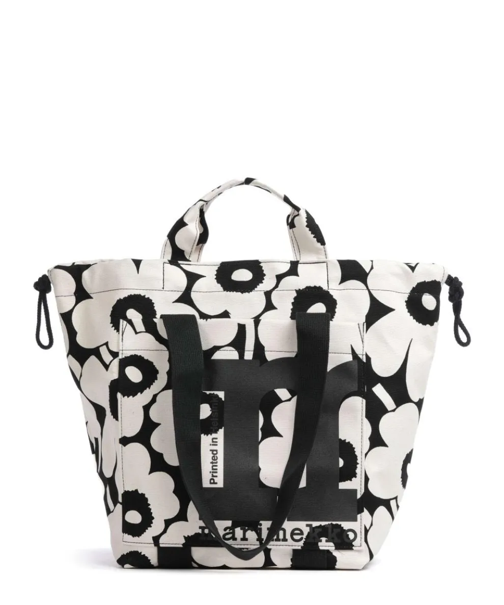 Unikko Mono City Tote bag canvas nature/black