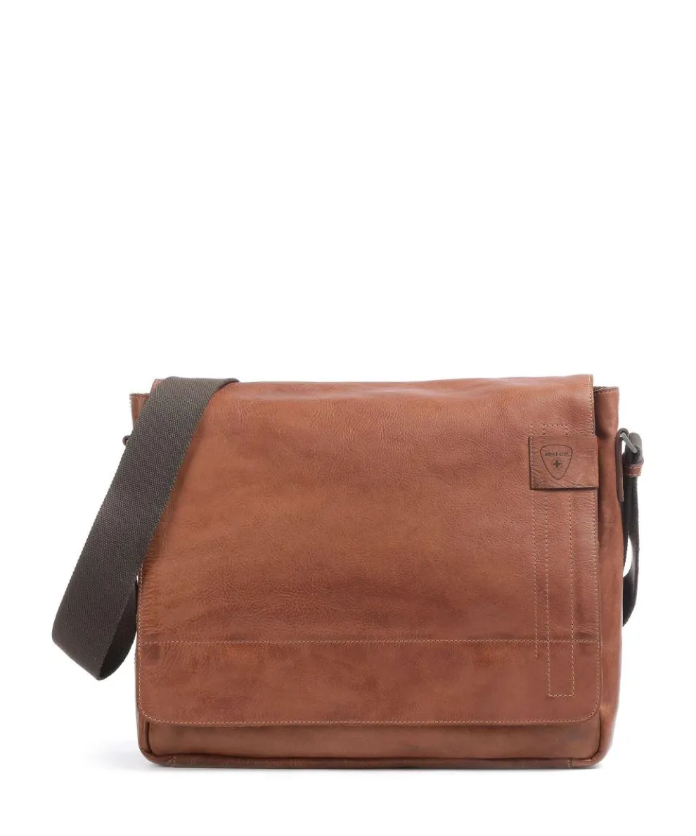 Upminster Briefcase 15″ fine grain leather cognac