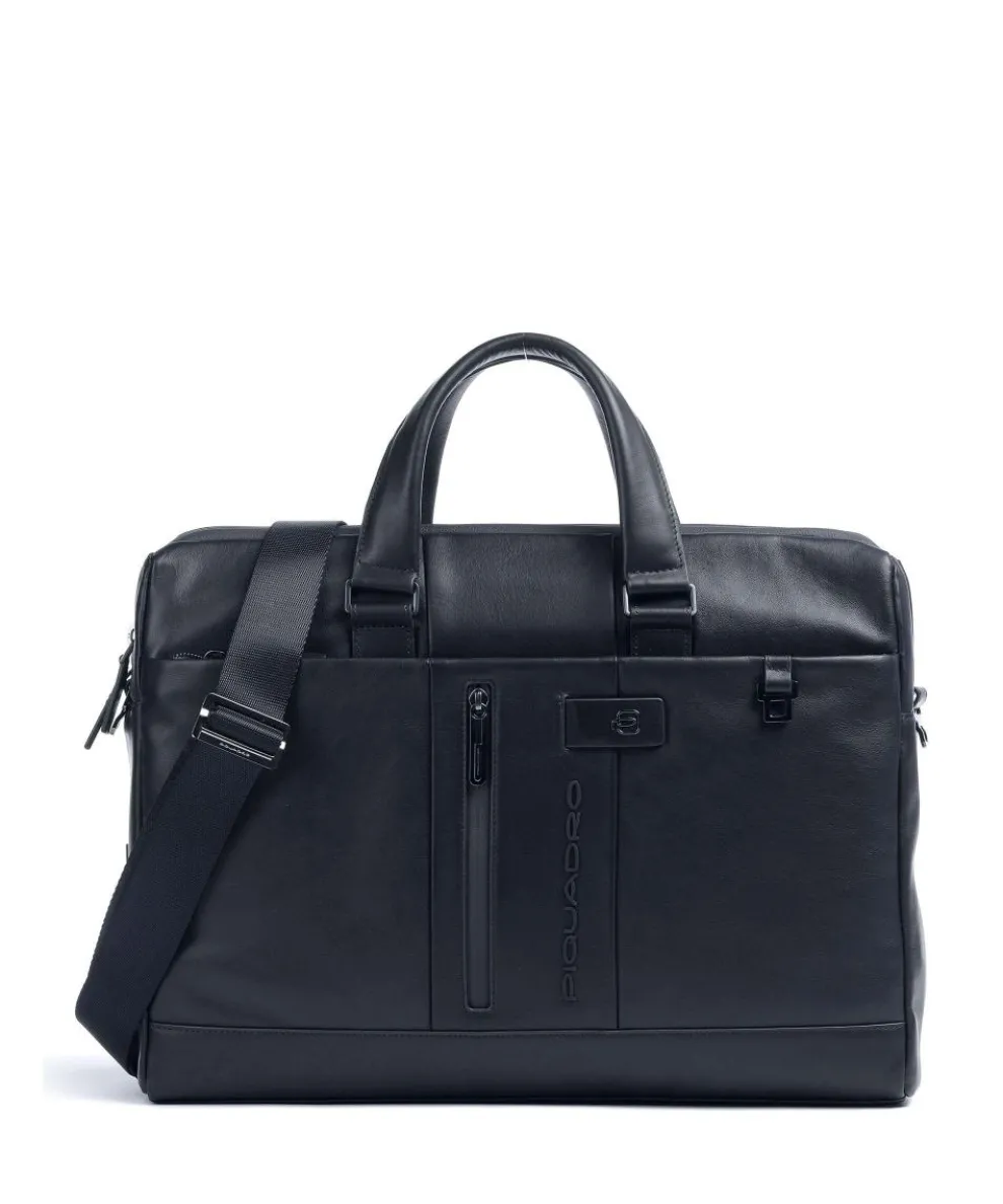 Urban Briefcase 15″ grained cow leather navy