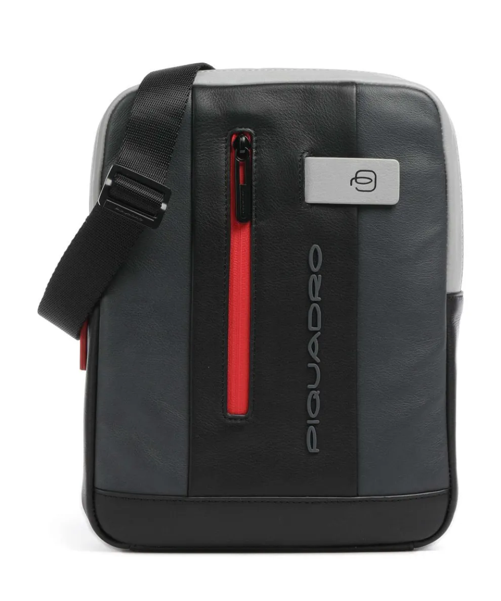 Urban Crossbody bag fine grain cow leather dark grey