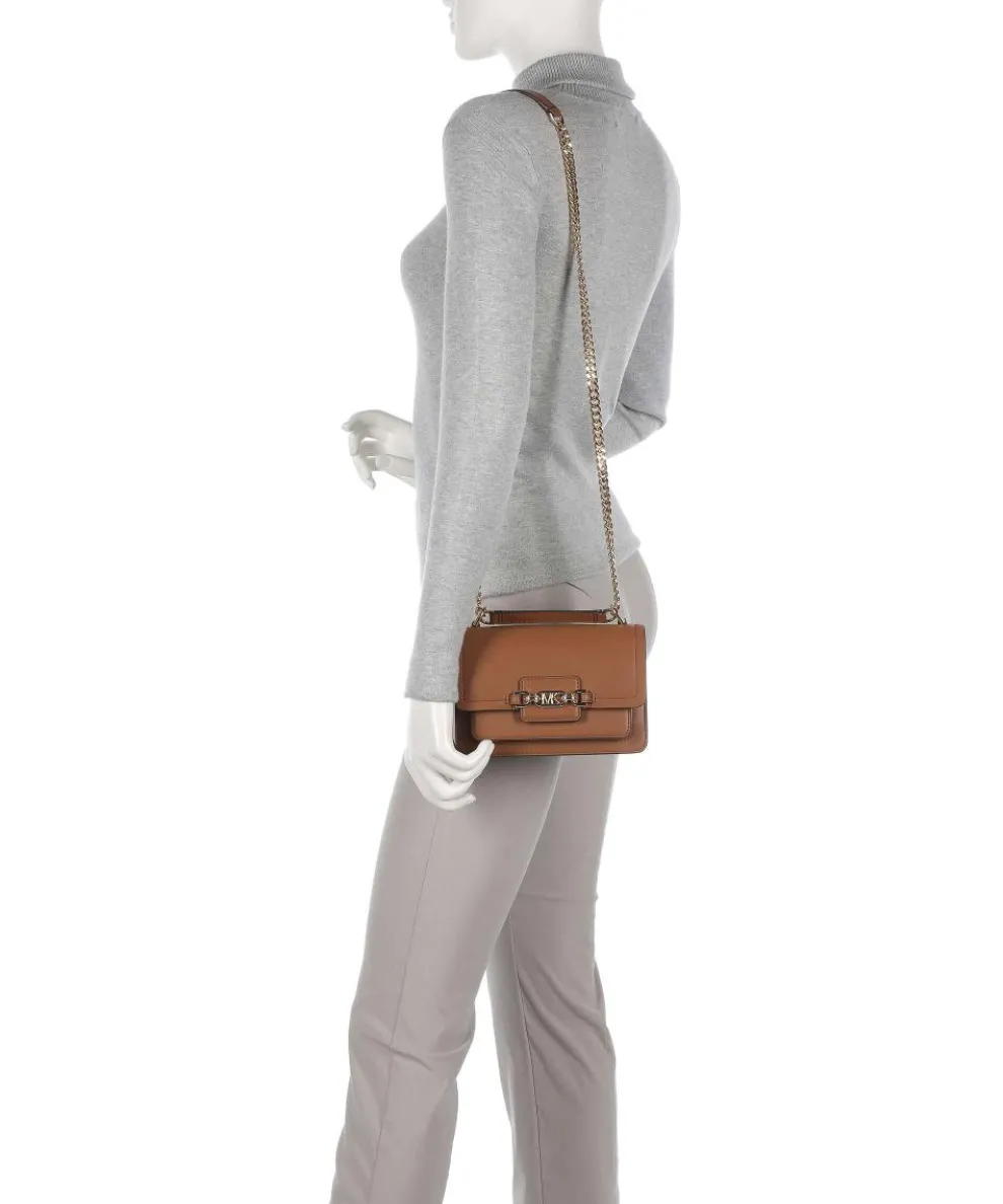 Heather Shoulder bag fine grain cow leather brown