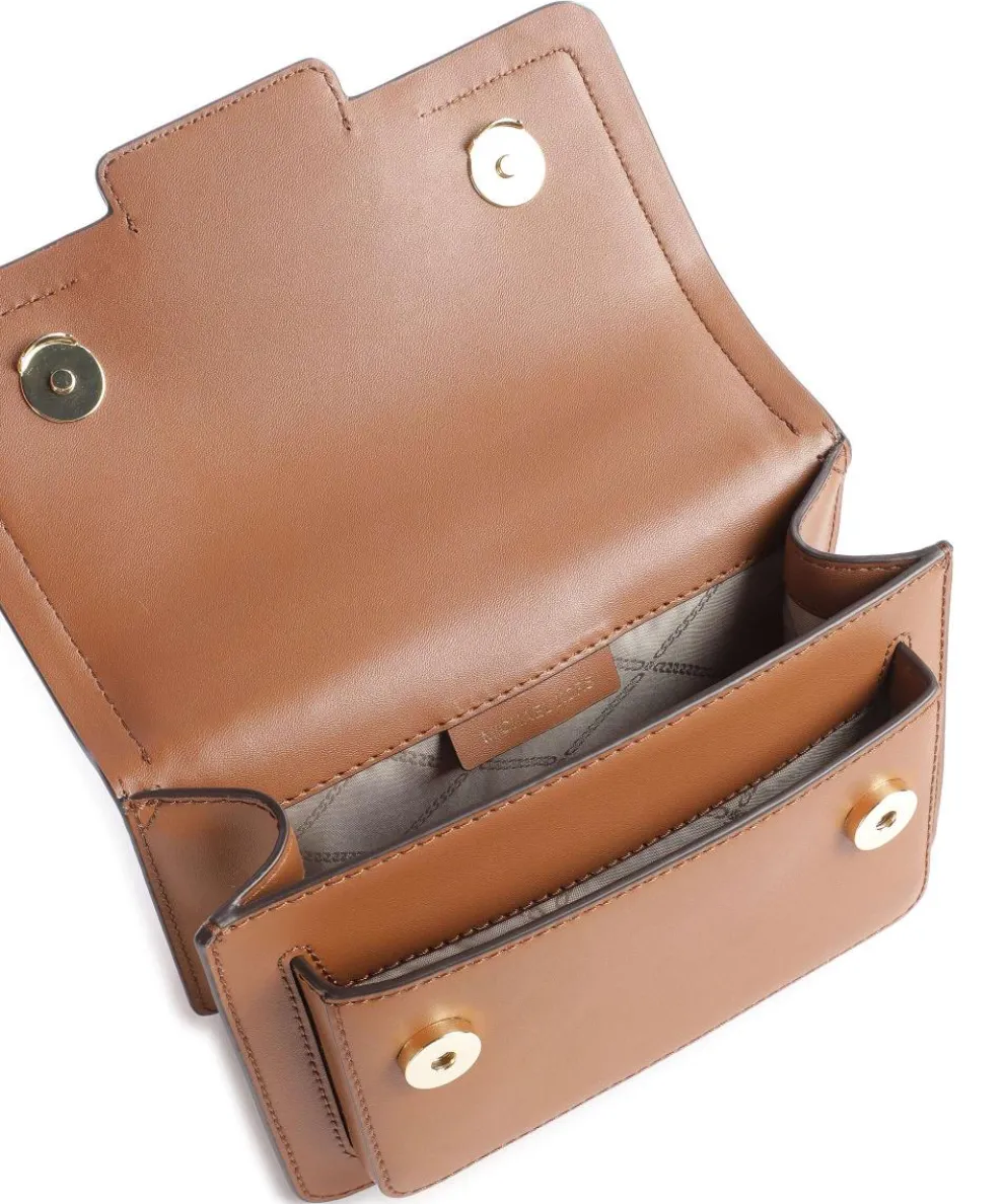 Heather Shoulder bag fine grain cow leather brown