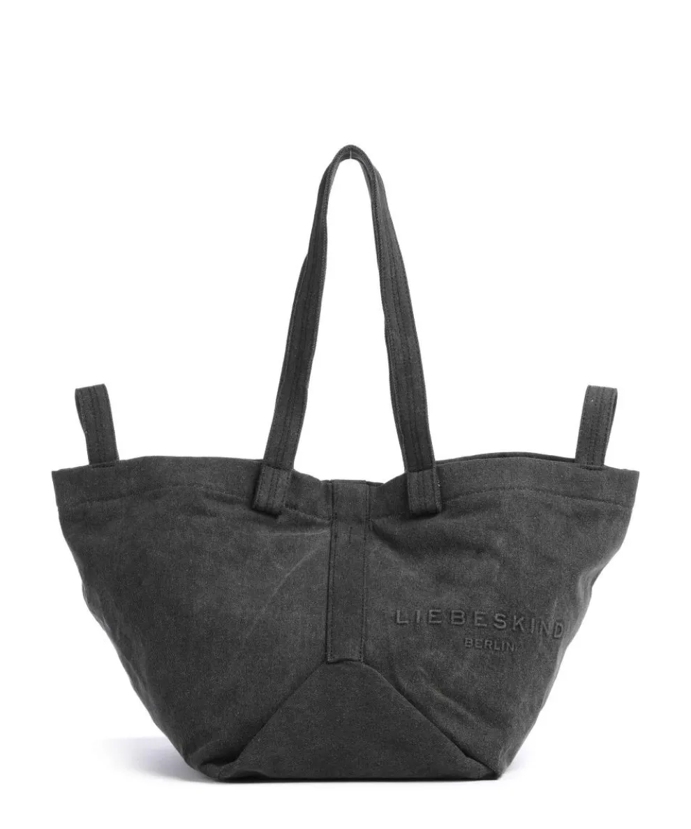 Elvira Denim M Tote bag canvas black