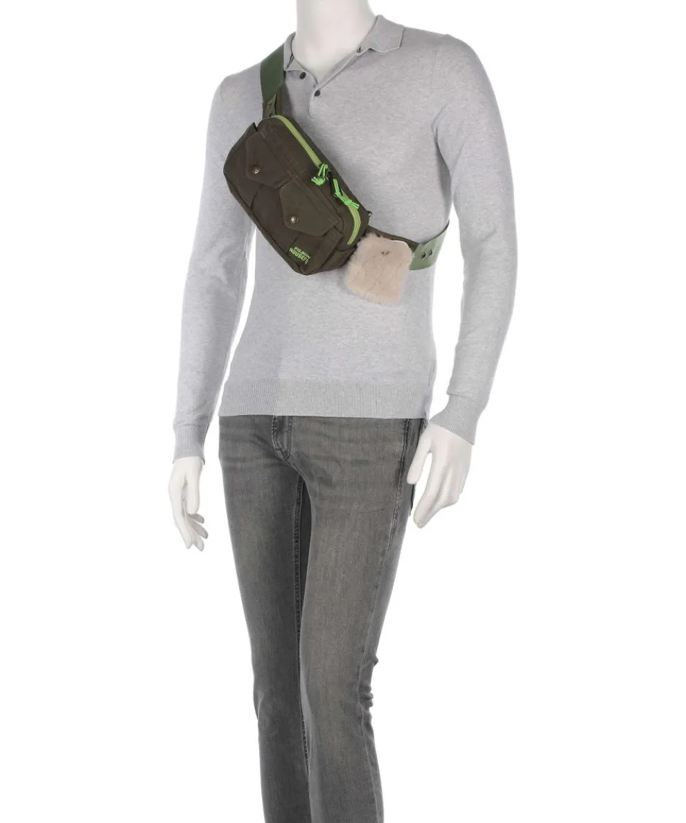 Waxed Cotton Fanny pack cotton khaki