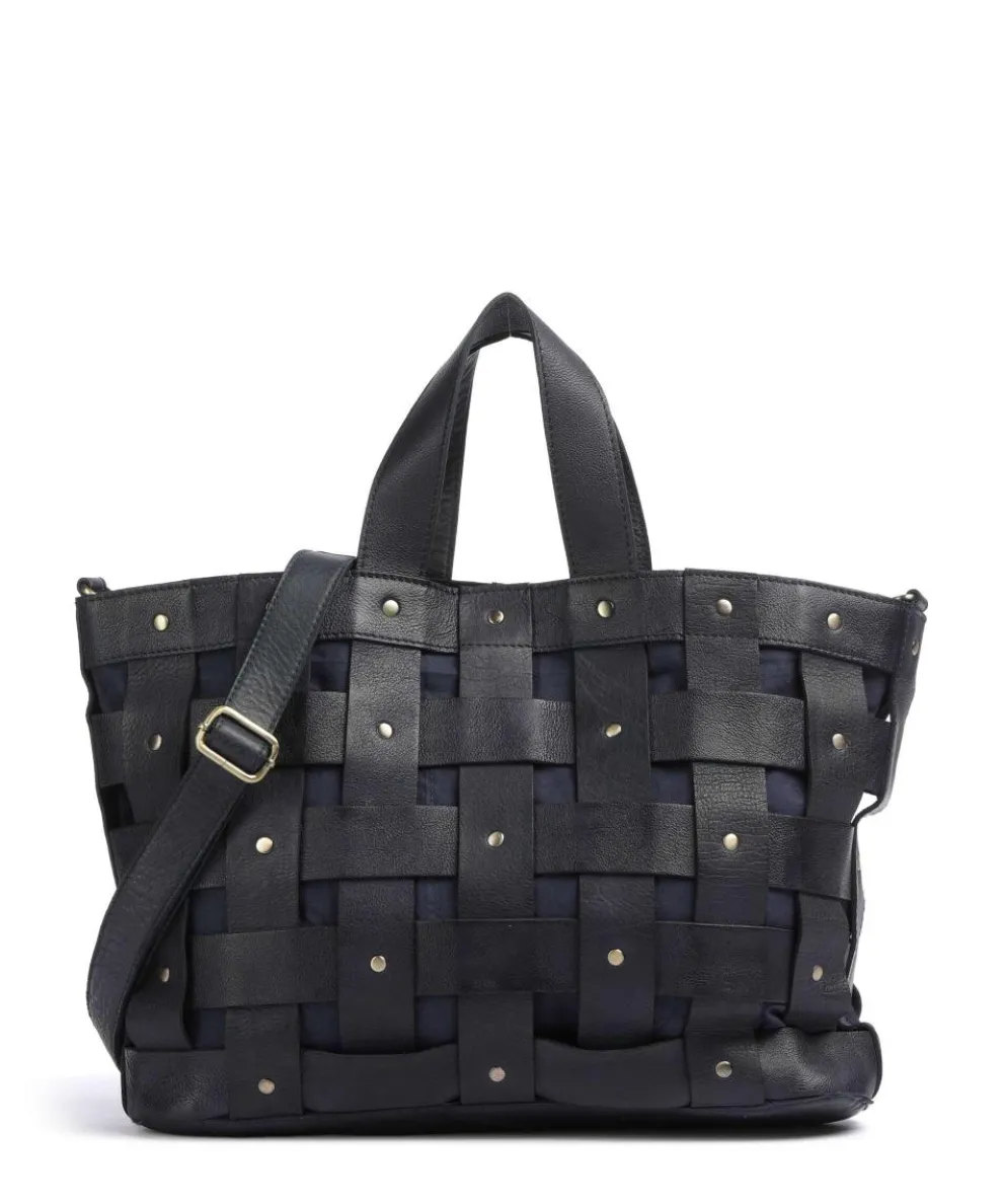 Griesgasse 2 Handbag grained leather dark blue