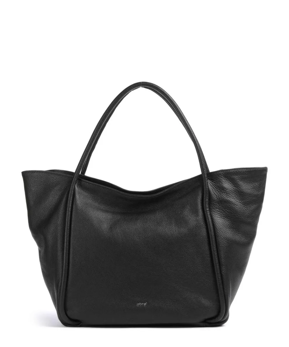 Dalia Willow Tote bag grained leather black
