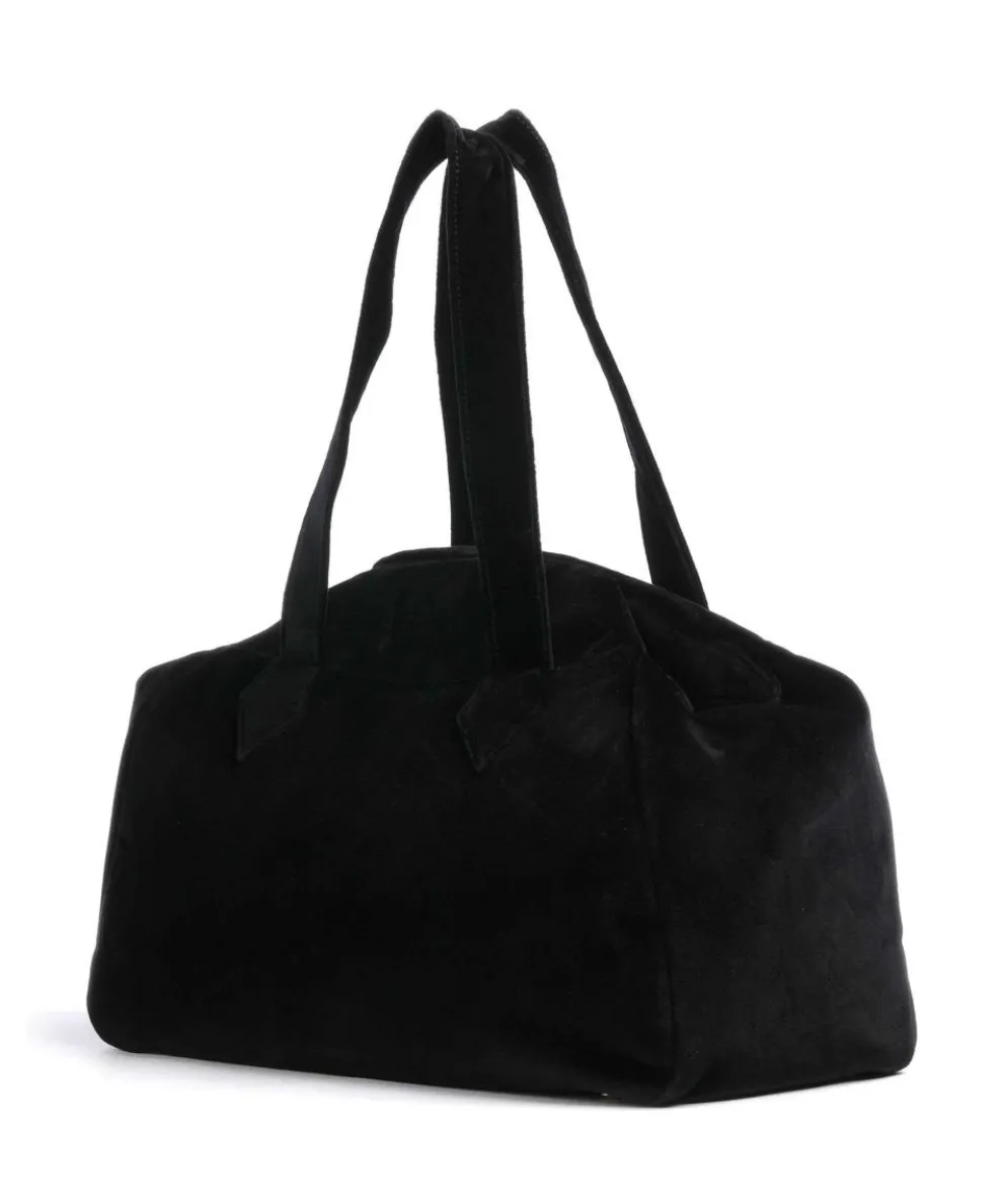 Archive Velvet Large Tote bag velvet fabric black