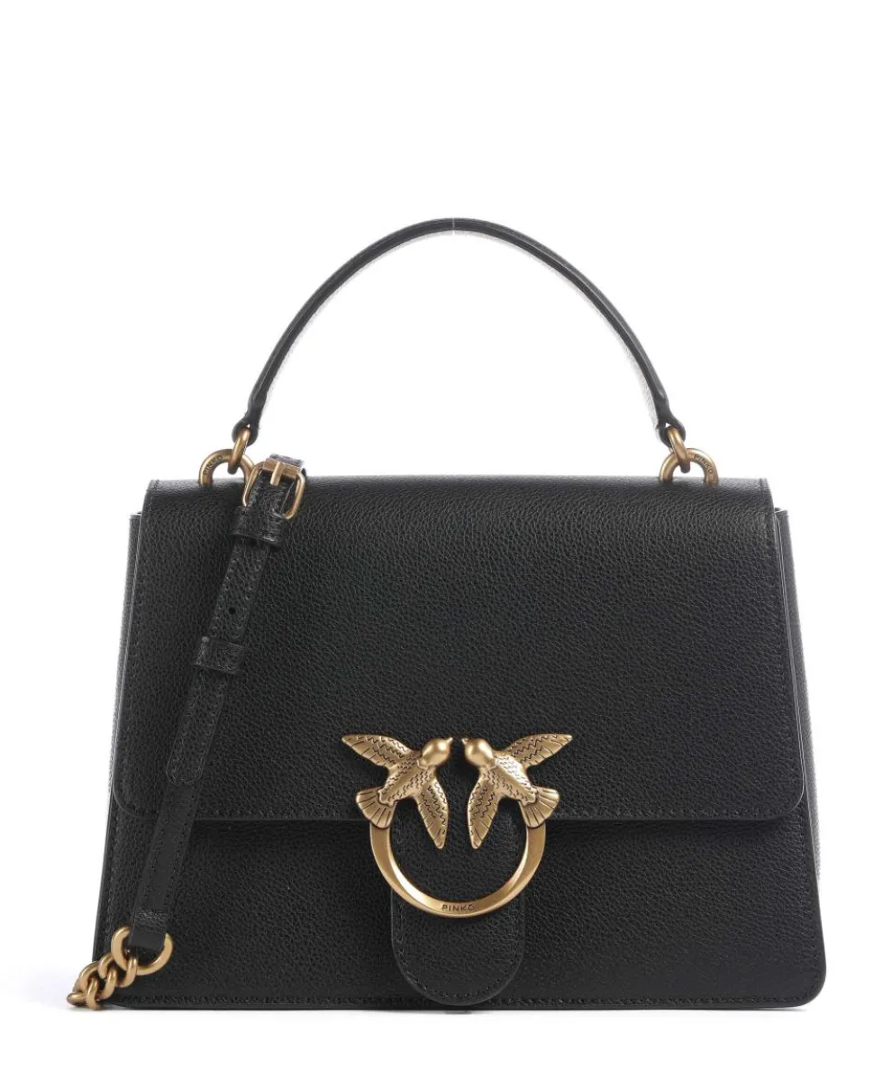 Love One Classic Handbag grained leather black