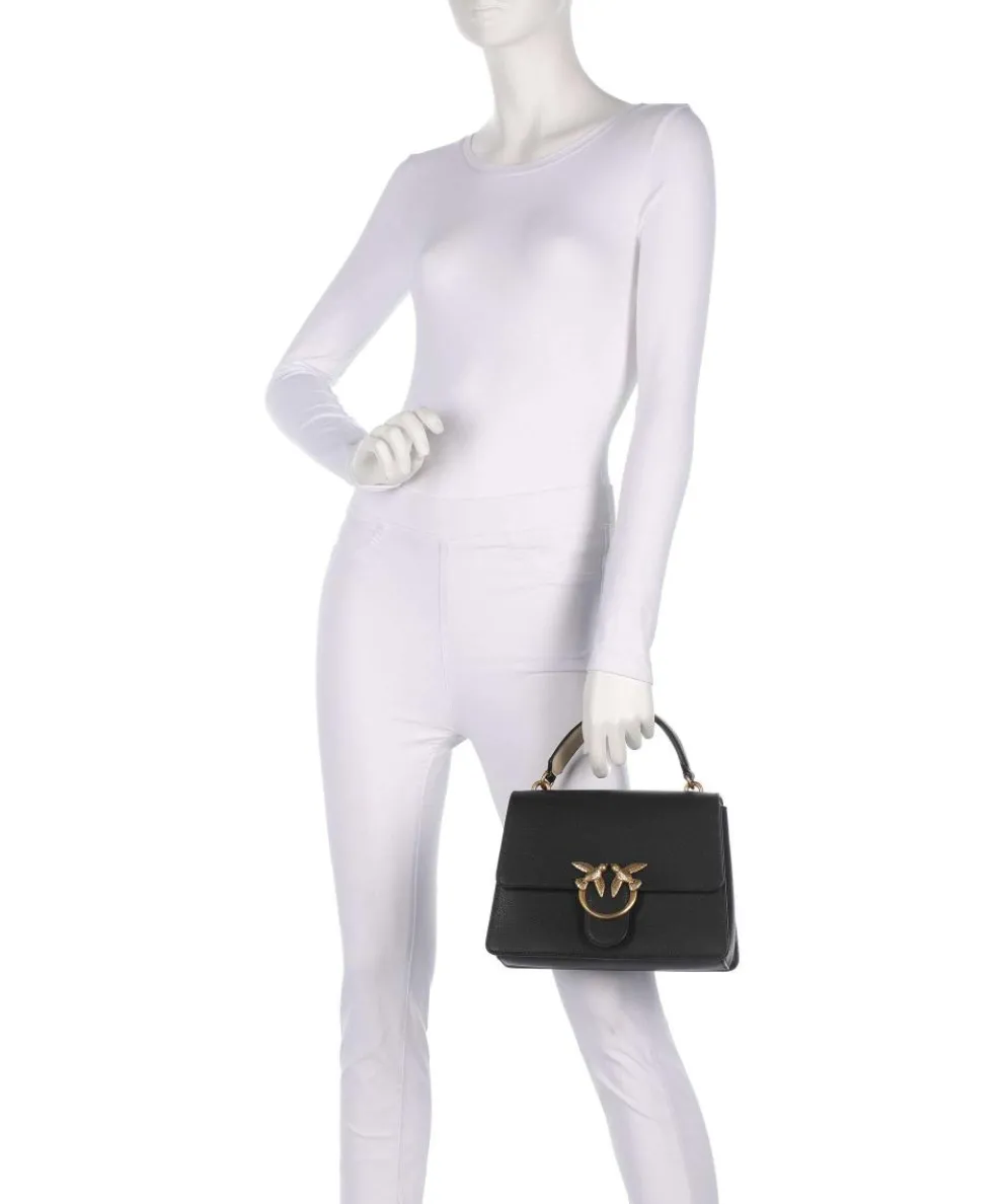 Love One Classic Handbag grained leather black