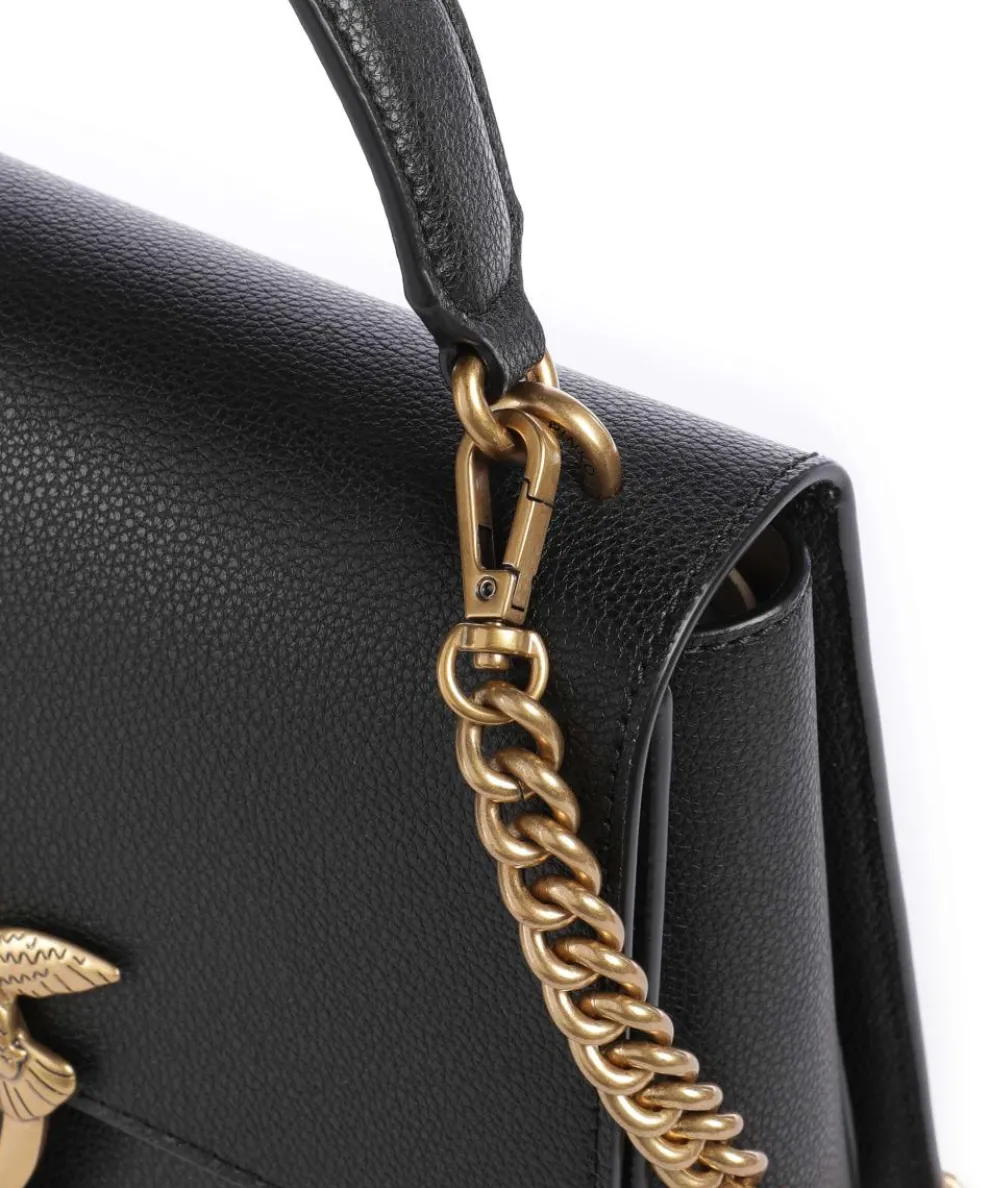 Love One Classic Handbag grained leather black