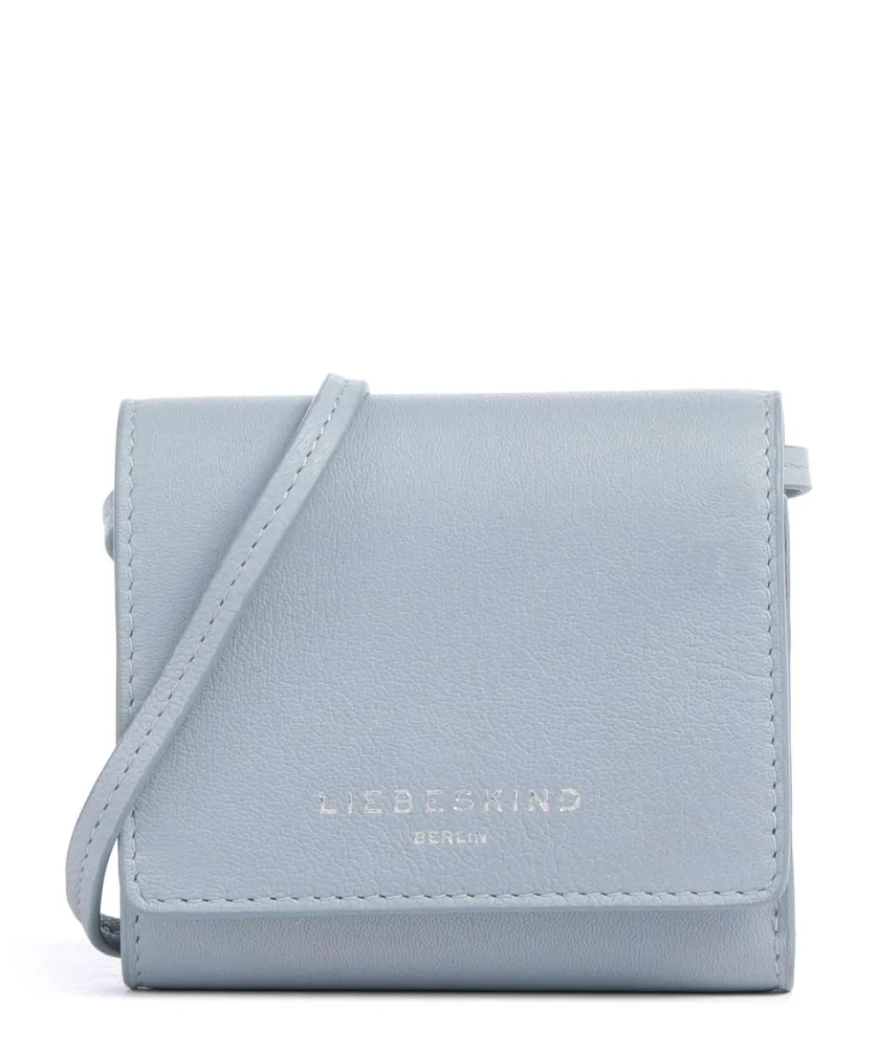 Ada Sheep Natural M Wallet sheepskin leather light blue