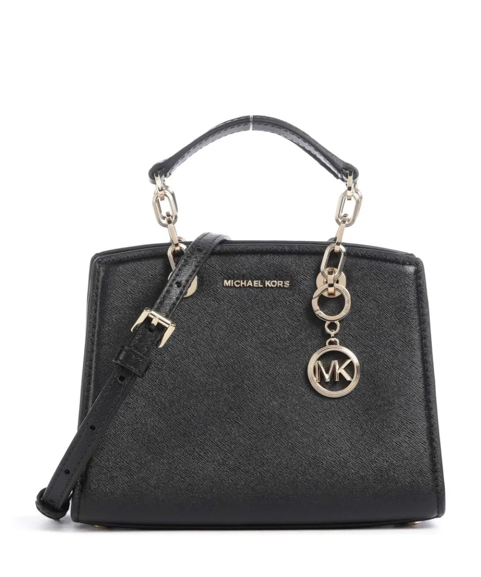 Cynthia Crossbody bag fine grain cow leather black