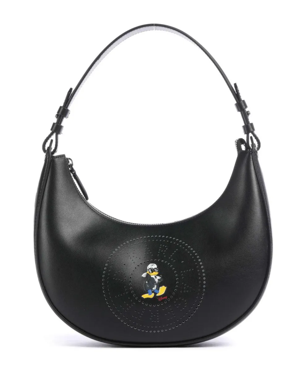 KL x Disney Shoulder bag fine grain cow leather black