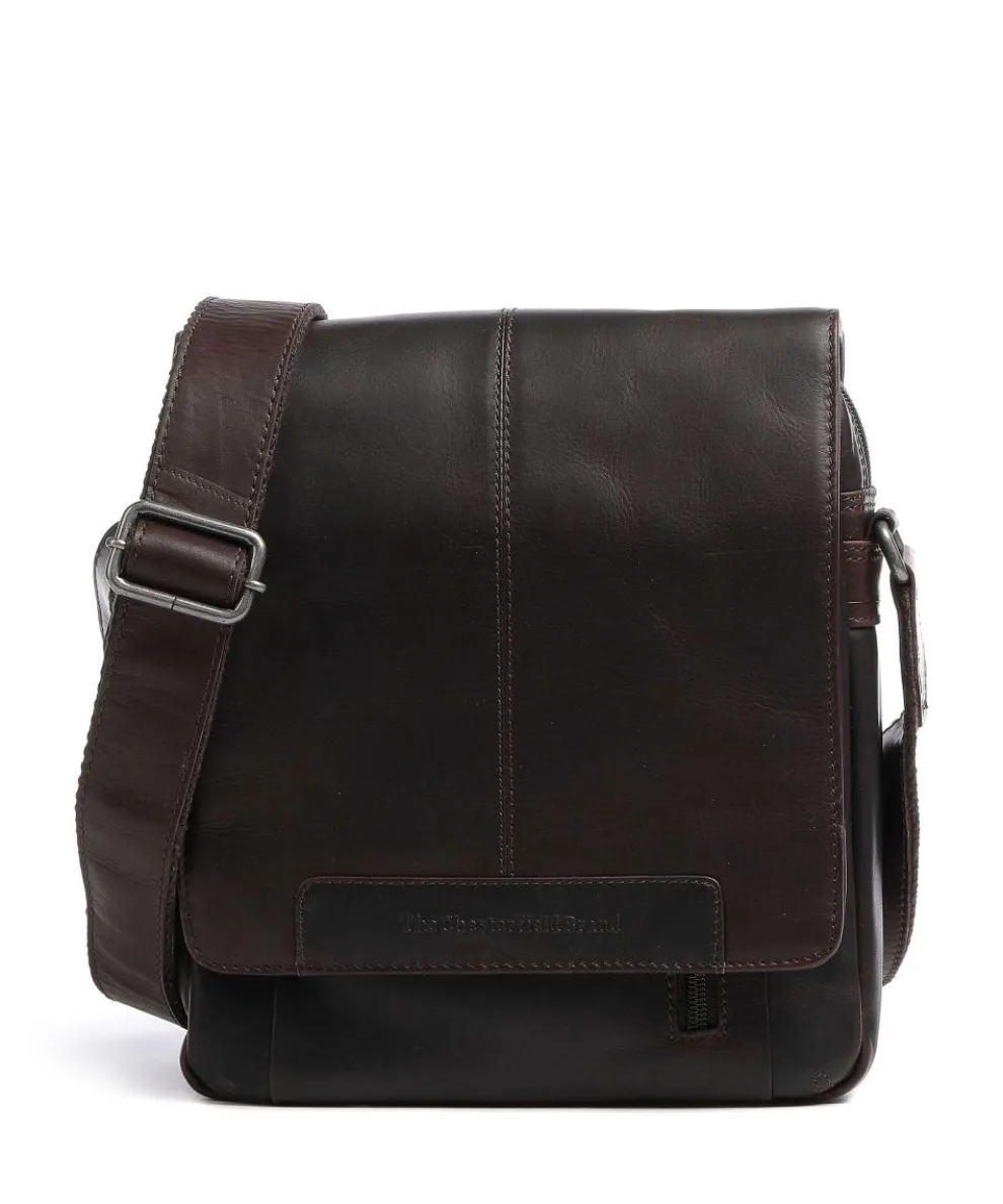 Remy Crossbody bag pull-up cow leather dark brown