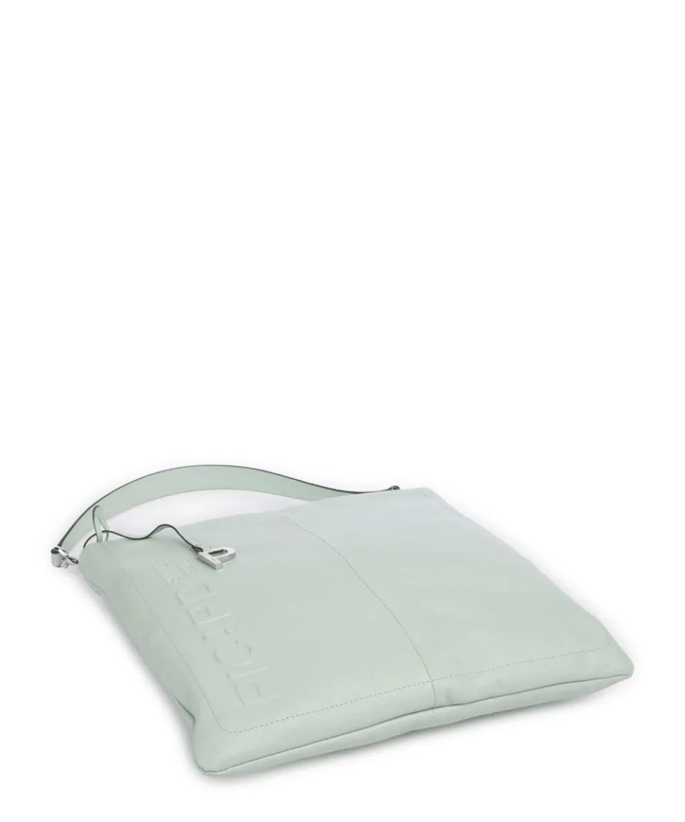 Zoom Hobo bag grained cow leather mint green