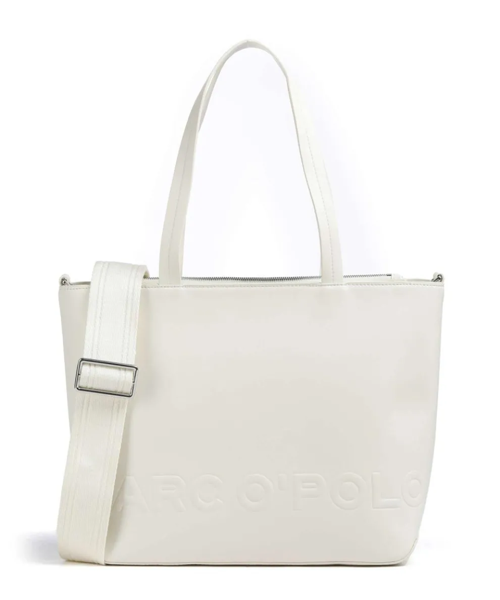 Valda Tote bag imitation leather ivory