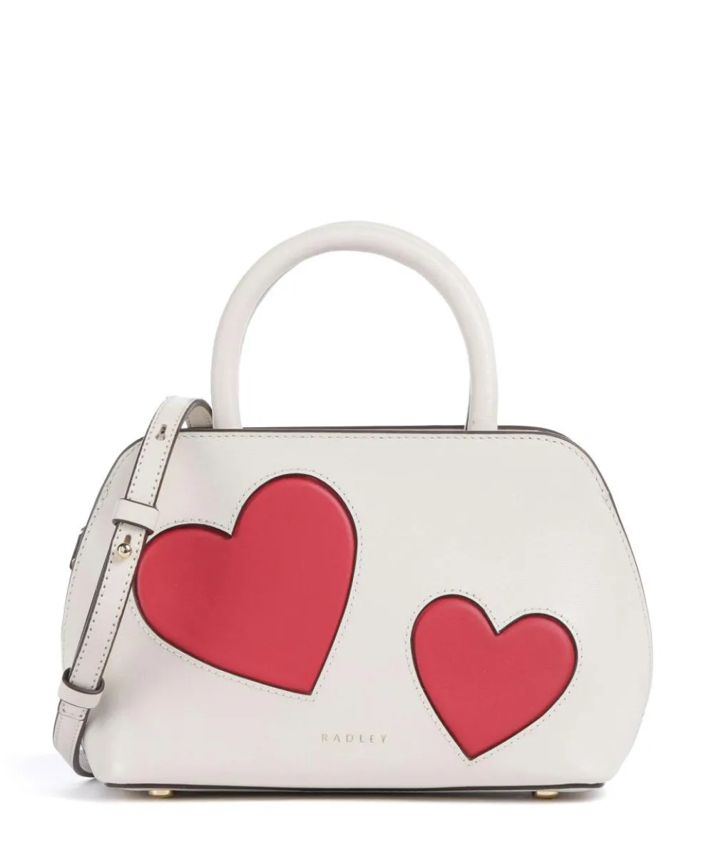 Valentines Crossbody bag fine grain cow leather ivory