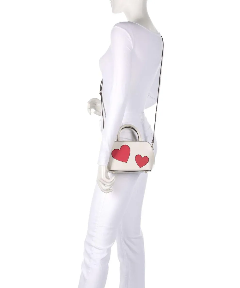 Valentines Crossbody bag fine grain cow leather ivory