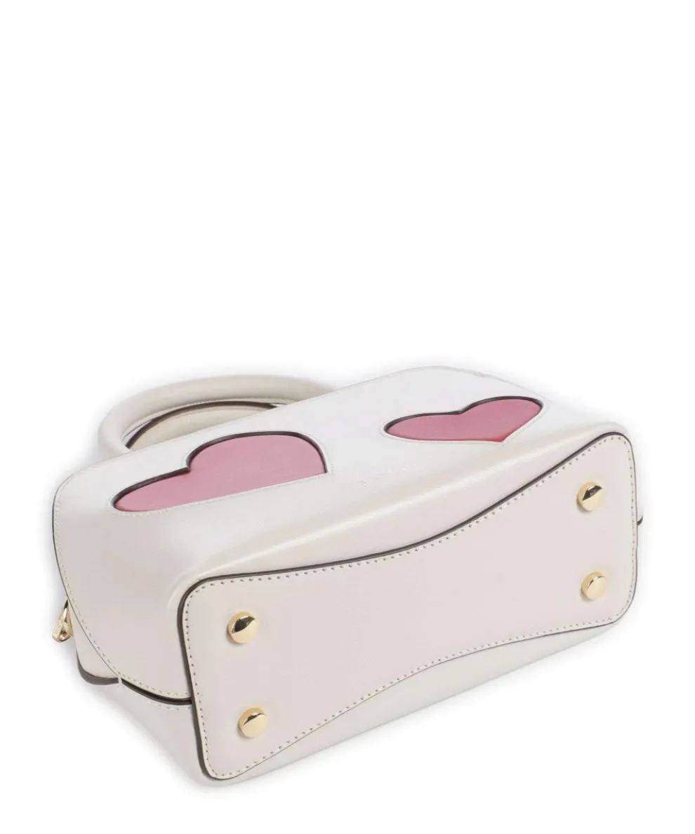 Valentines Crossbody bag fine grain cow leather ivory