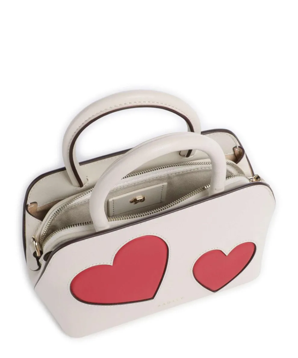 Valentines Crossbody bag fine grain cow leather ivory