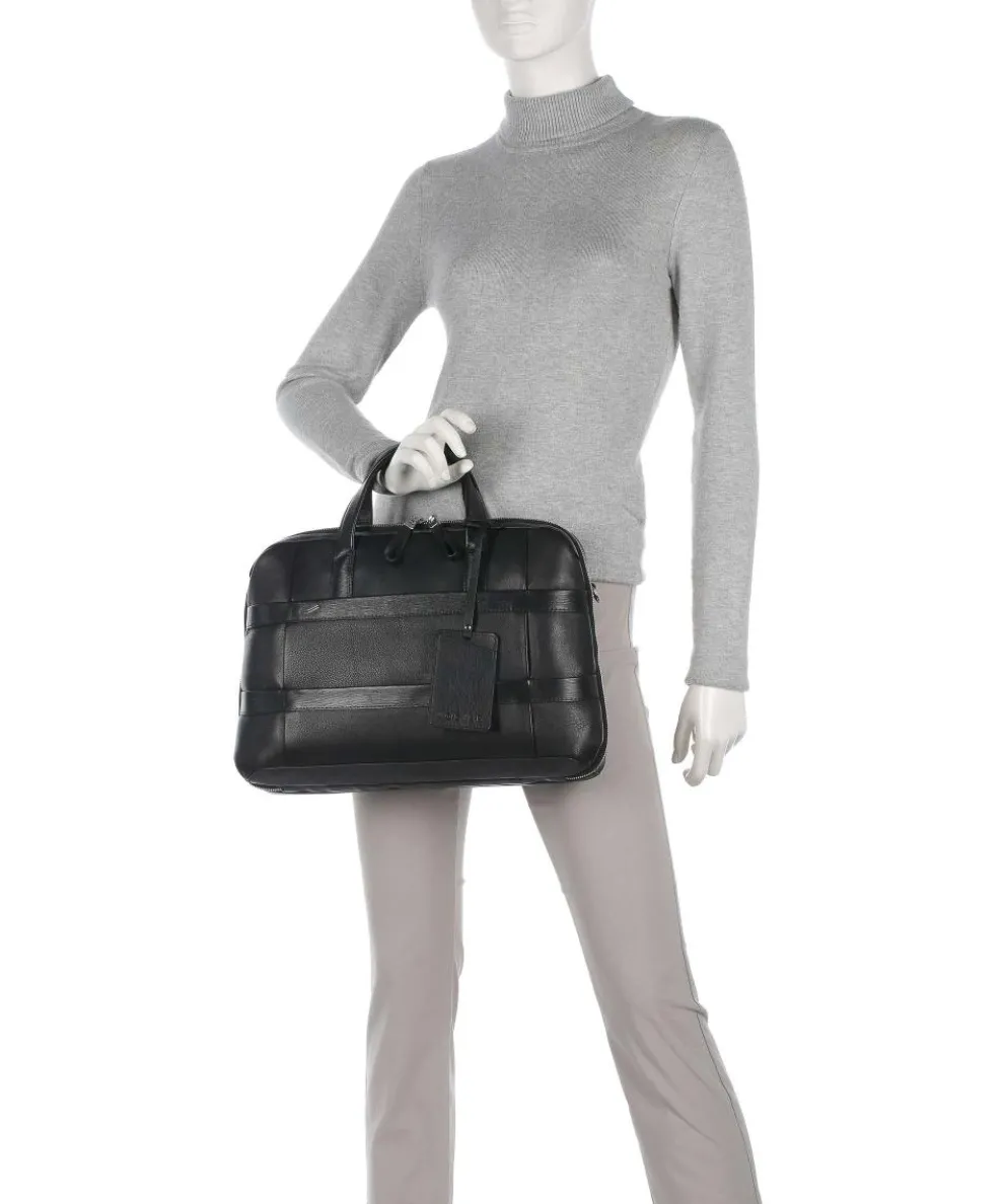 Vantage Small Briefcase 14″ nappa leather black