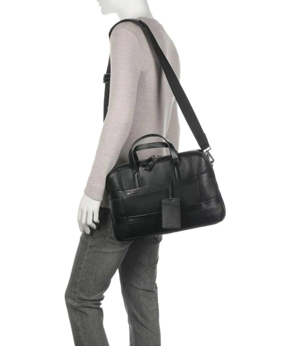 Vantage Small Briefcase 14″ nappa leather black
