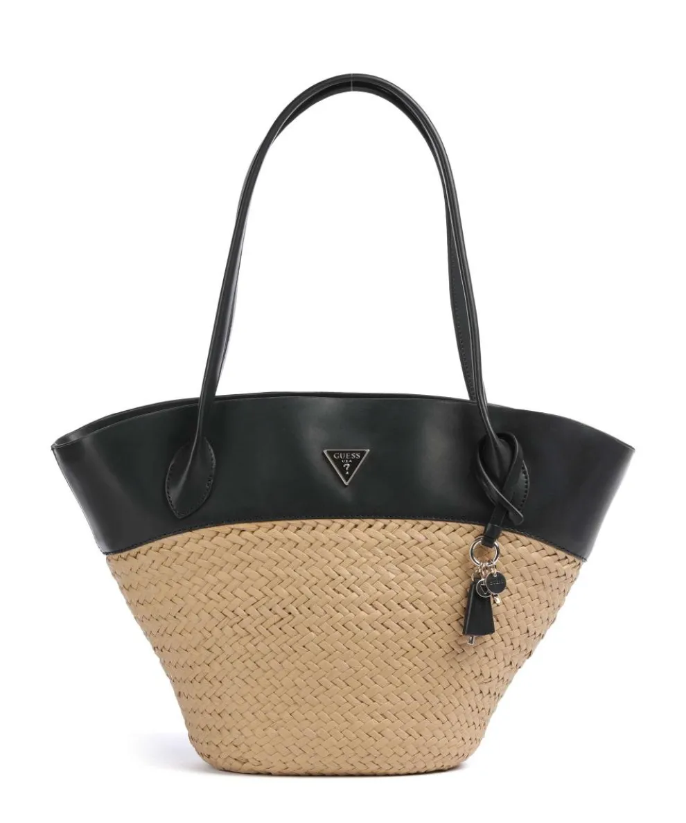 Venere Tote bag bast nature/black