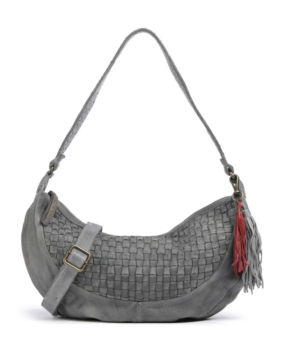 Venusweg 8 Hobo bag grained leather grey