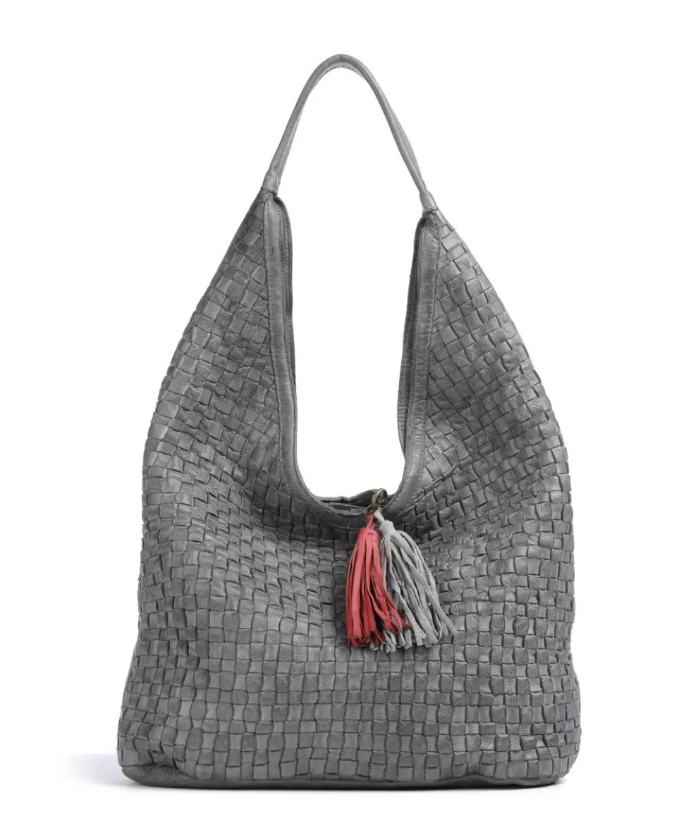 Venusweg 2 Shoulder bag grained cow leather grey