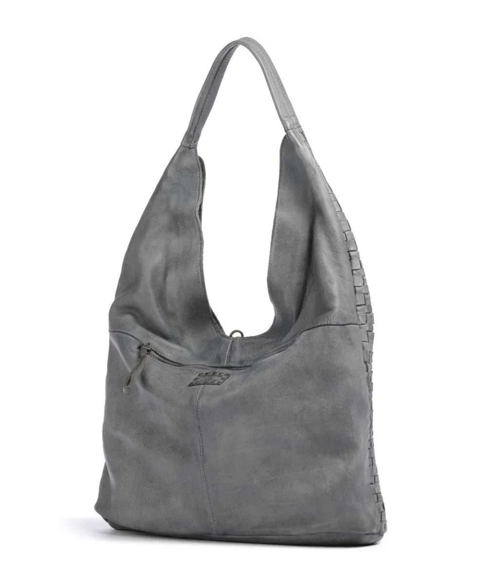 Venusweg 2 Shoulder bag grained cow leather grey