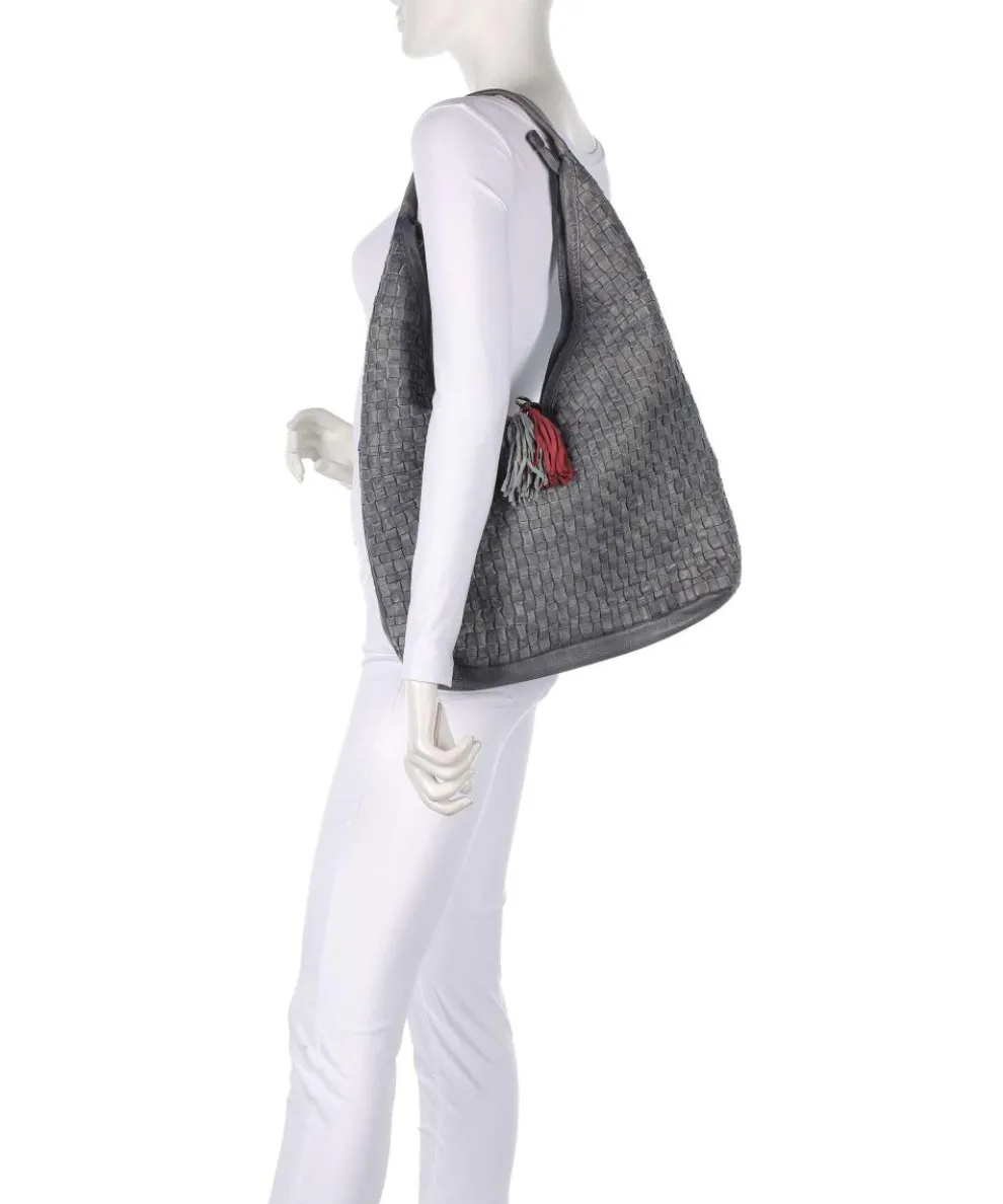 Venusweg 2 Shoulder bag grained cow leather grey