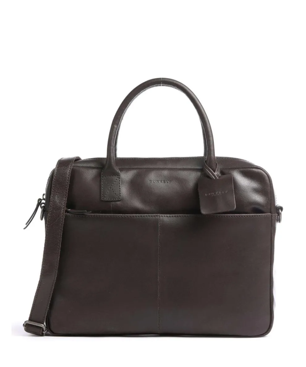 Vintage Jack Briefcase 13″ leather dark brown